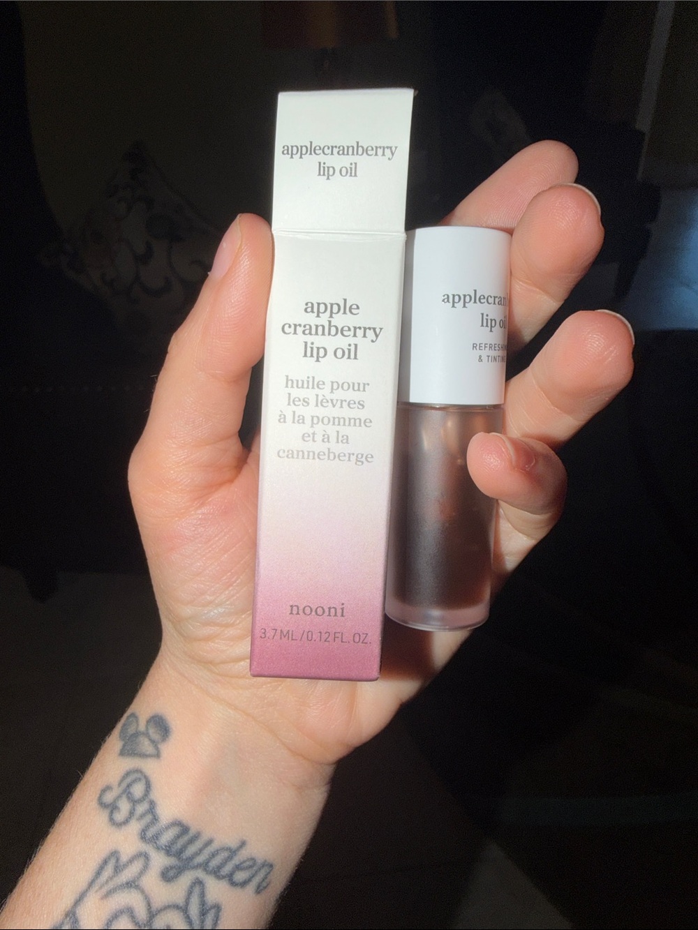 Apple Cranberry tinted Lip Oil